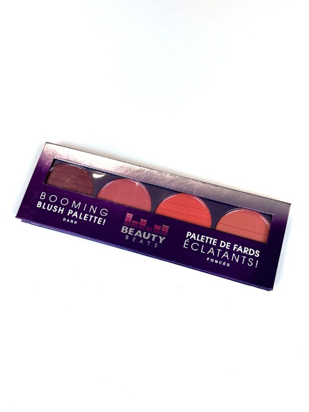 Beauty Beats Booming Blush Palette in the "Dark" shade variant. New